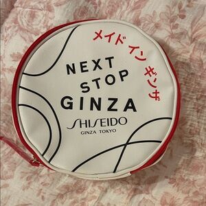 Shiseido “Next Stop Gina” Cosmetic Bag With 6-Pc Shiseido Travel Size Products